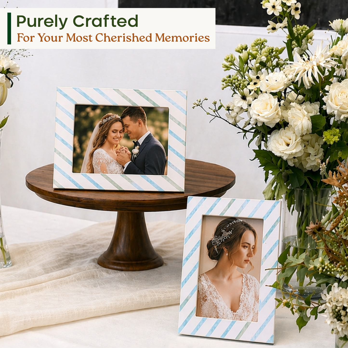 Picture Frame (Diagonal Stripes)