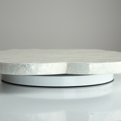 Scalloped Capiz Shells Lazy Susan