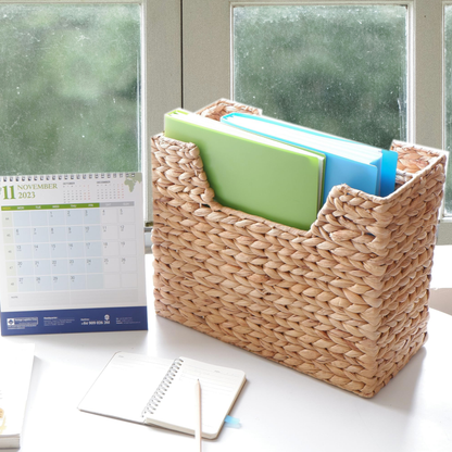 Wicker Magazine Basket