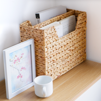Wicker Magazine Basket