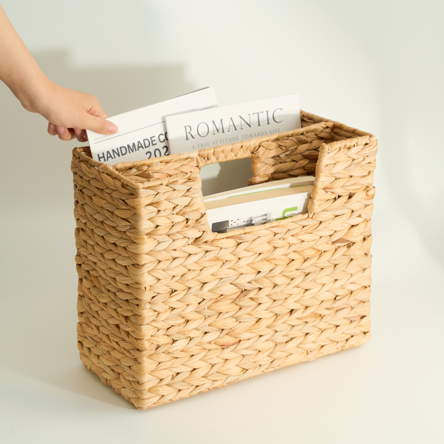 Wicker Magazine Basket