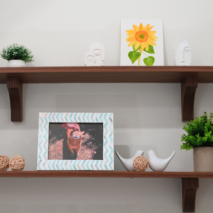 Mother of Pearl Inlay Picture Frame - Chevron