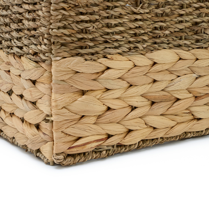 Set of 4 Wicker Cube Storage Baskets