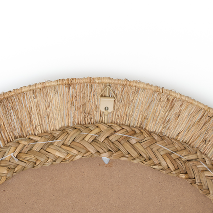 Boho Round Woven Jute Mirror