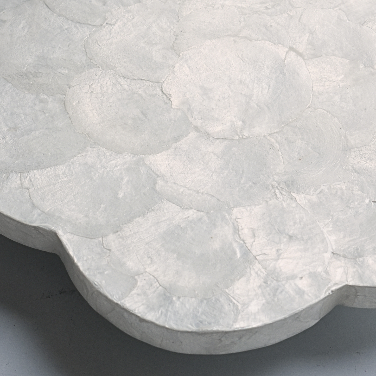 Scalloped Capiz Shells Lazy Susan