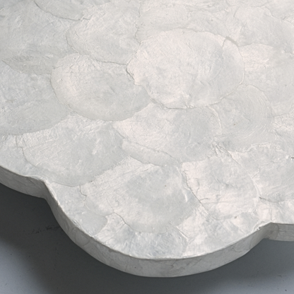 Scalloped Capiz Shells Lazy Susan