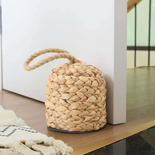 Water Hyacinth Door Stopper with Handle