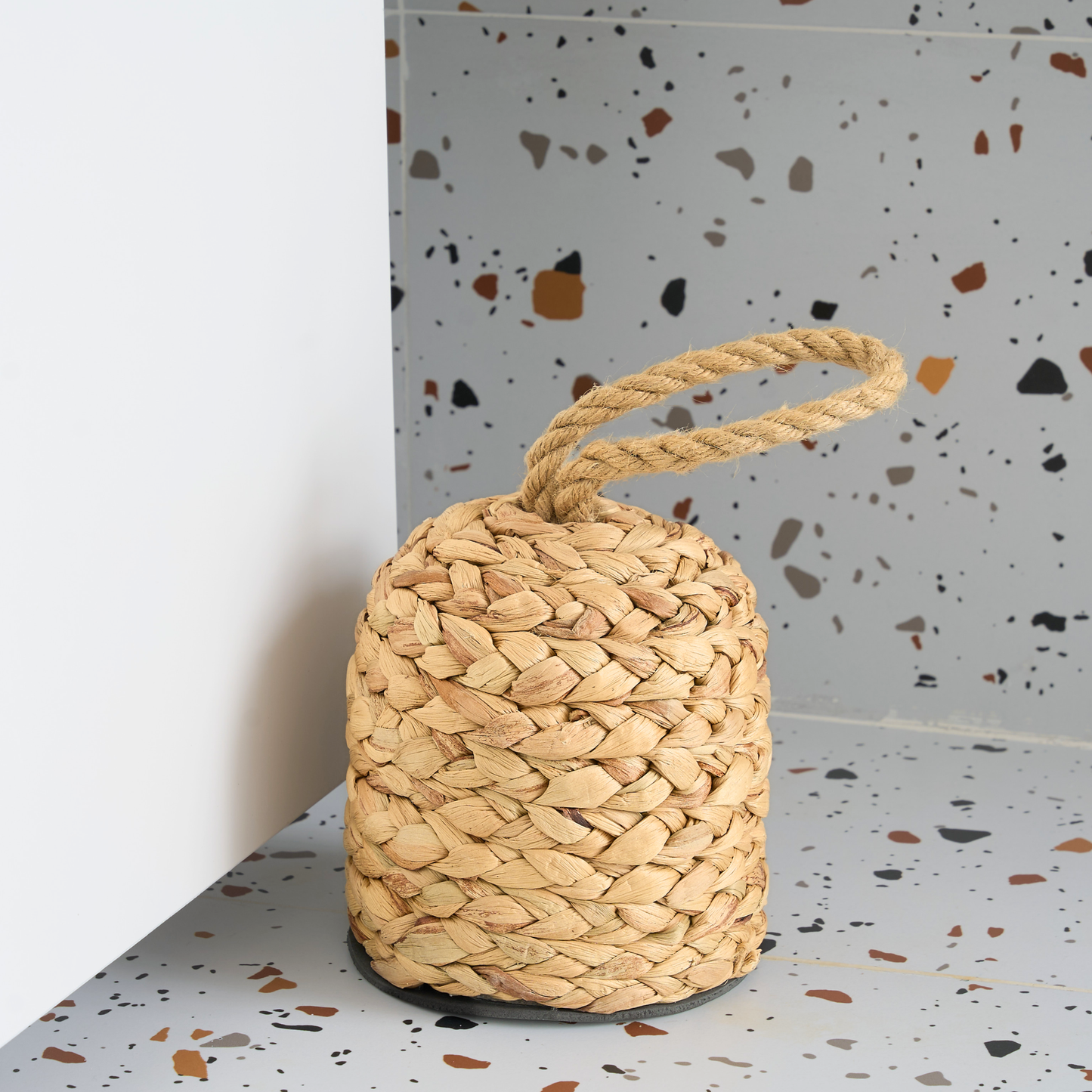 Water Hyacinth Door Stopper with Handle