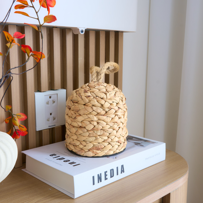Water Hyacinth Door Stopper with Handle