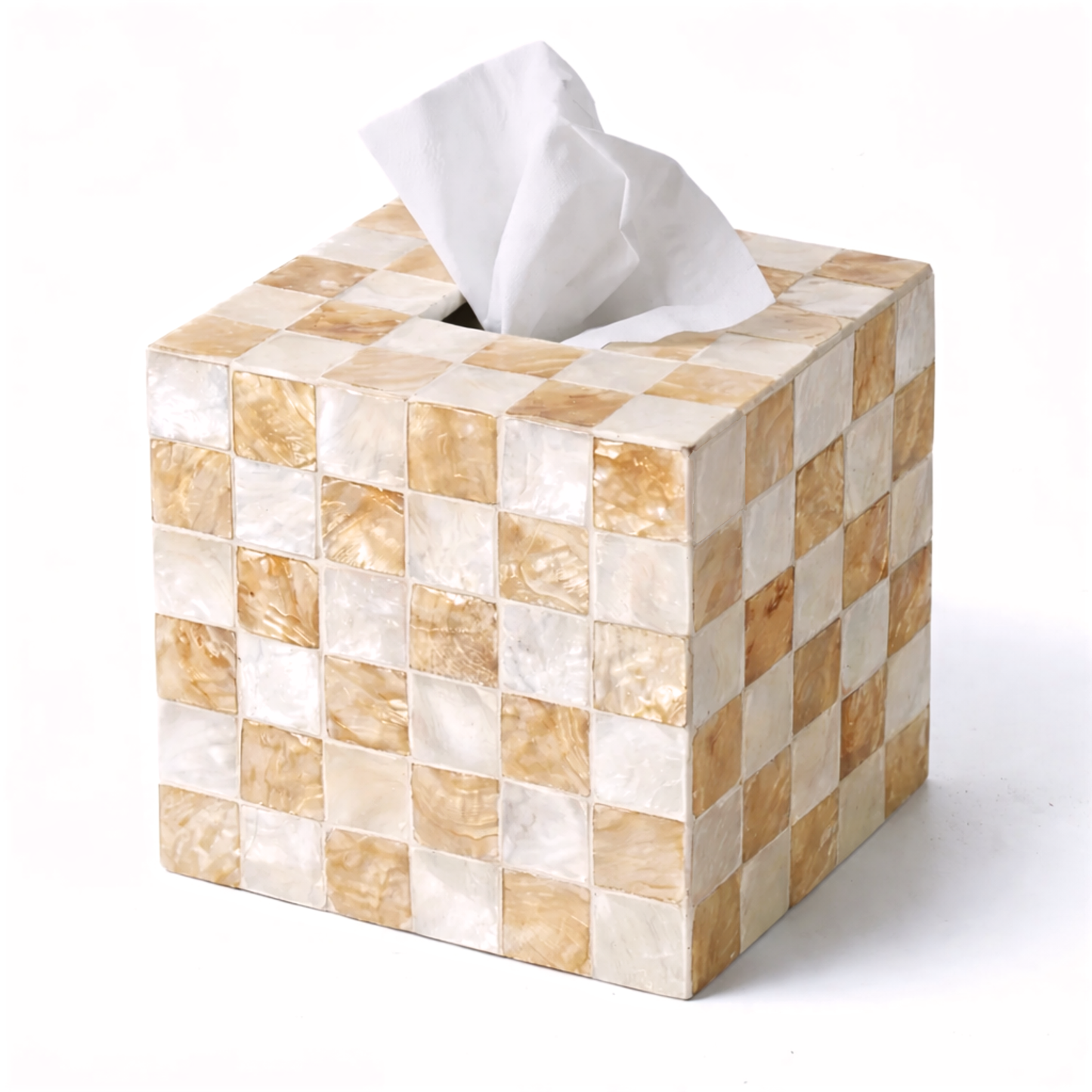 Square Tissue Box Cover (Ivory)