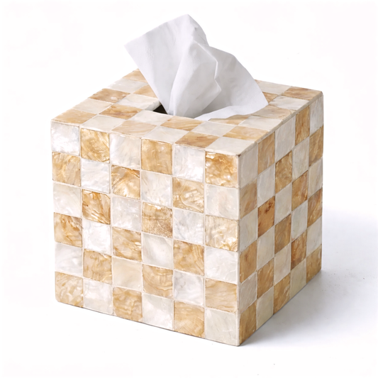 Square Tissue Box Cover (Ivory)