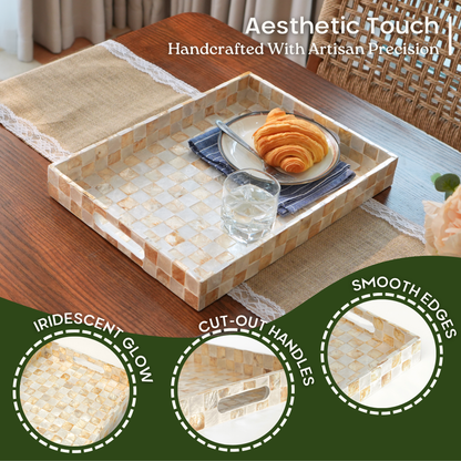 Rectangle Serving Tray (Ivory)