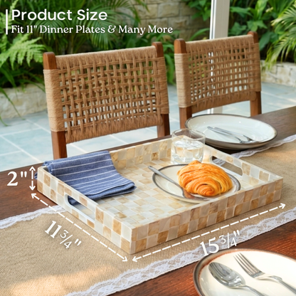 Rectangle Serving Tray (Ivory)