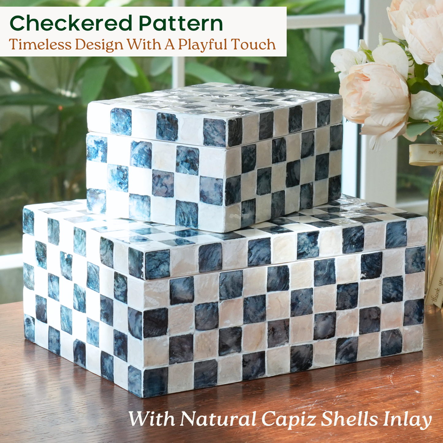 Capiz Decorative Boxes
