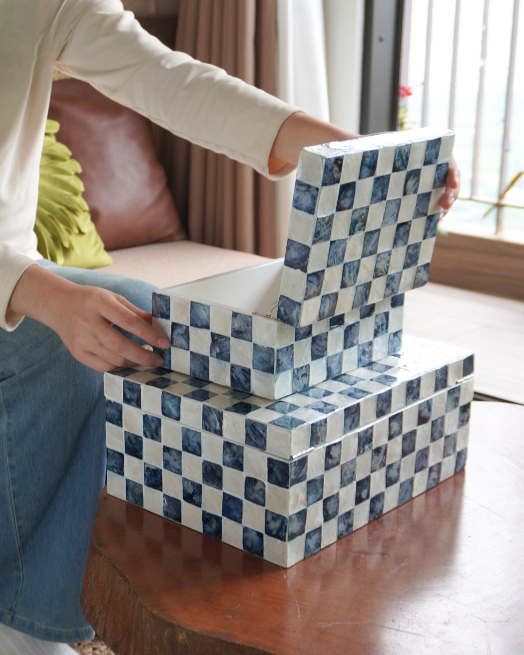 Capiz Decorative Boxes