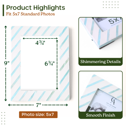 Picture Frame (Diagonal Stripes)