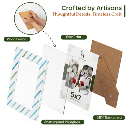 Picture Frame (Diagonal Stripes)