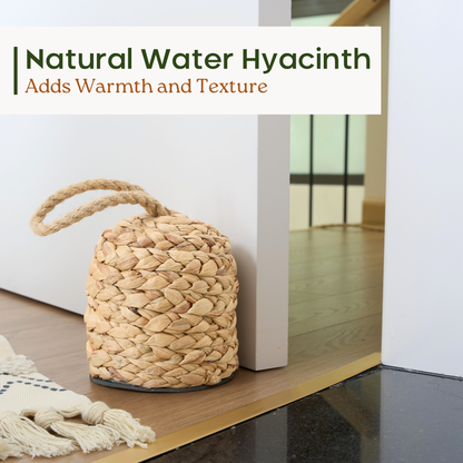 Natural Water Hyacinth Door Stopper