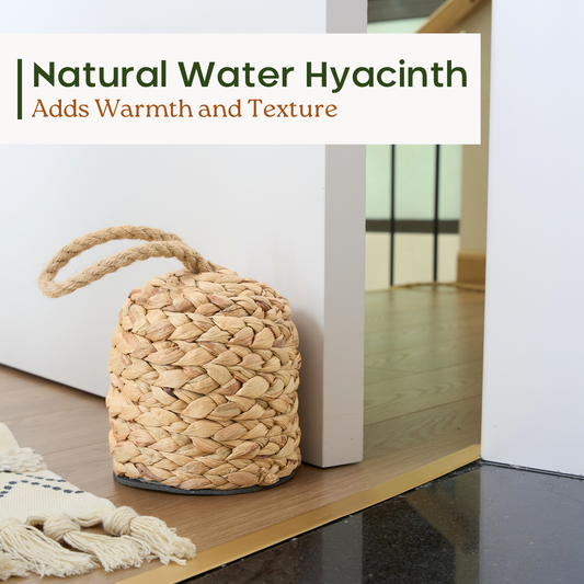 Natural Water Hyacinth Door Stopper