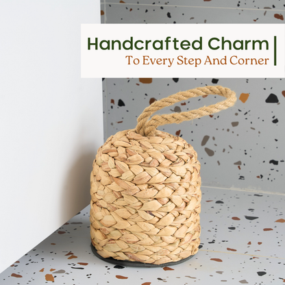 Natural Water Hyacinth Door Stopper