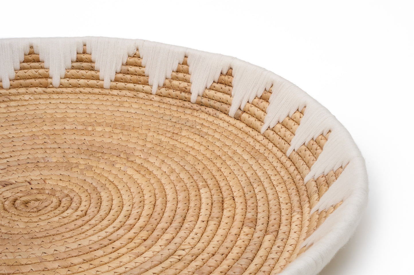 Set of 3 Round Water Hyacinth Wall Baskets