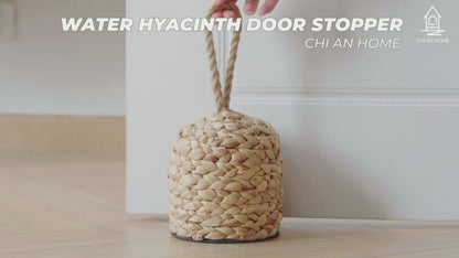 Water Hyacinth Door Stopper with Handle