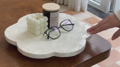 Scalloped Capiz Shells Lazy Susan